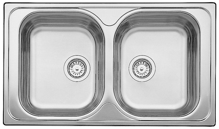 Evier inox 2 Bacs Réversible avec égouttoir A Encastrer blanco Blancotipo -  BLANCOTIPO 8 S - meilleur prix - 511925 - Home Inox