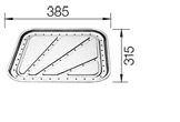 BLANCO  EGOUTTOIR INOX 385 X 315 MM