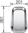 BLANCO  PLATEAU MULTI-USAGES EN INOX NON PERFORéE  361 X 201 X 20 MM