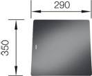 BLANCO  PLANCHE à DéCOUPER EN VERRE SECURIT
