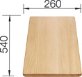 BLANCO  PLANCHE à DECOUPER EN BOIS 540 X 260 MM
