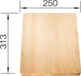 BLANCO  PLANCHE à DéCOUPER EN HêTRE MASSIF 313 X 250 MM