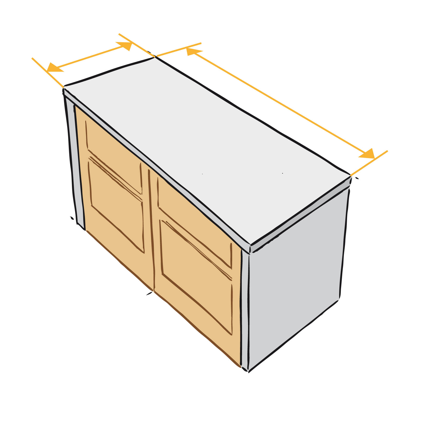 Plans de travail sur mesure