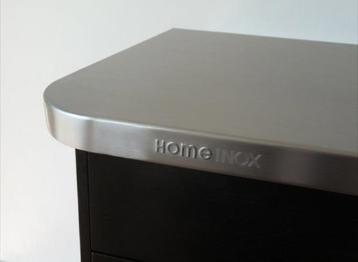 Cuisine inox - Plan de travail sur mesure - inox brossé - HOME-INOX